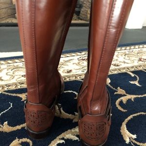 Tory Burch brown riding boots